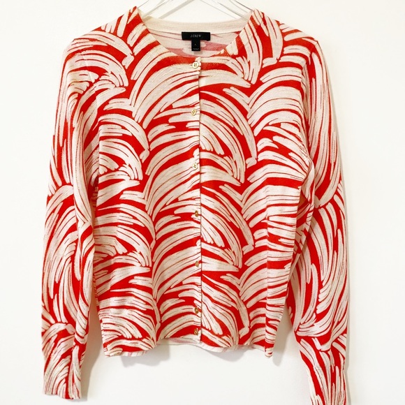 J. Crew Sweaters - J. Crew Merino Wool Jackie Button Cardigan Palm
